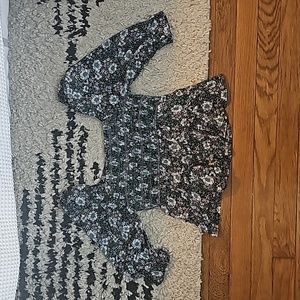 American Eagle Floral Peplum style top